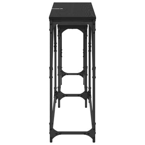 Tavolo consolle 2 pcs Rovere Nero 100 x 28 x 75 cm 882888