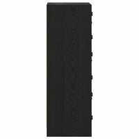 Credenza Rovere Nero 35 x 37 x 109 cm Legno multistrato 882894