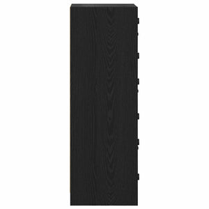 Credenza Rovere Nero 35 x 37 x 109 cm Legno multistrato 882894