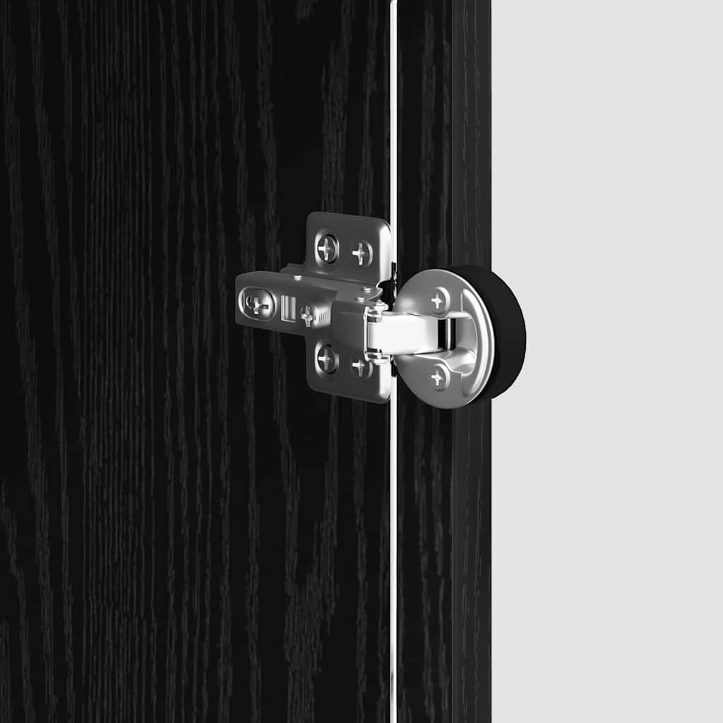 Credenza Rovere nero 35 x 37 x 76 cm Legno multistrato 882897