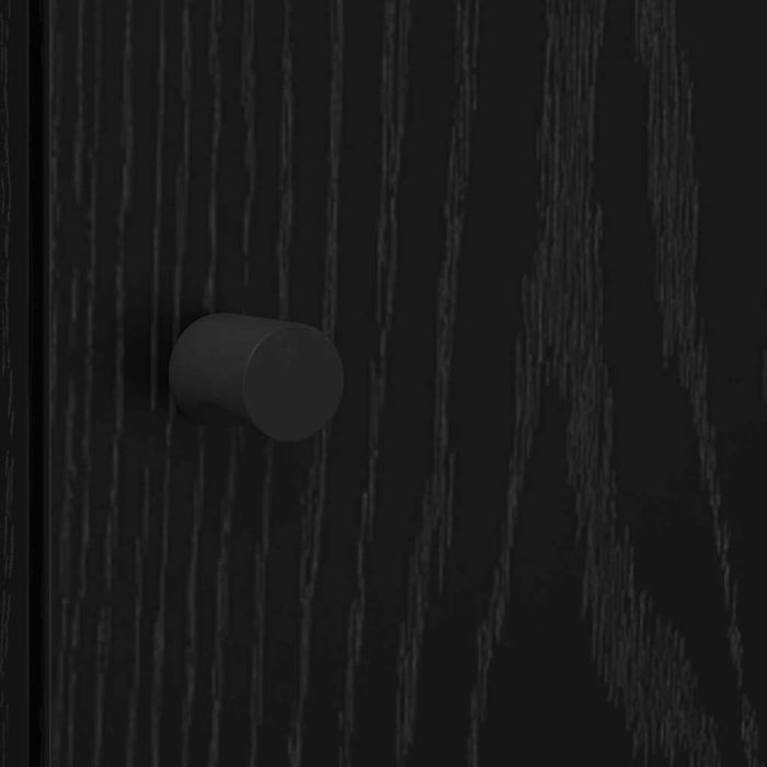 Credenza Rovere Nero 35 x 37 x 142 cm Legno multistrato 882906