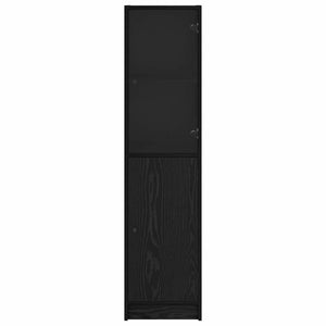 Credenza Rovere Nero 35 x 37 x 142 cm Legno multistrato 882906