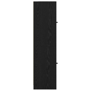 Credenza Rovere Nero 35 x 37 x 142 cm Legno multistrato 882906