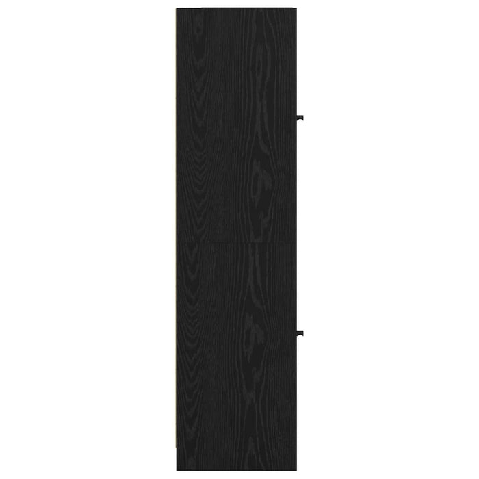 Credenza Rovere Nero 35 x 37 x 142 cm Legno multistrato 882906