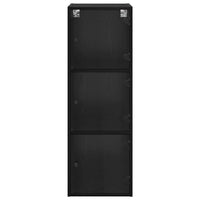 Armadietto a muro Rovere Nero 35 x 37 x 102 cm 882909