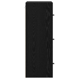 Armadietto a muro Rovere Nero 35 x 37 x 102 cm 882909