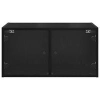 Armadi da Parete 2 pcs Rovere Nero 68 x 37 x 35 cm 882918