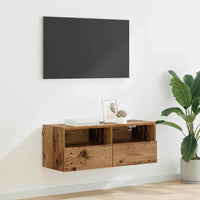 Mobile TV da parete-Mobile TV a Muro-Credenza TV Legno vecchio 80 x 30 x 30 cm