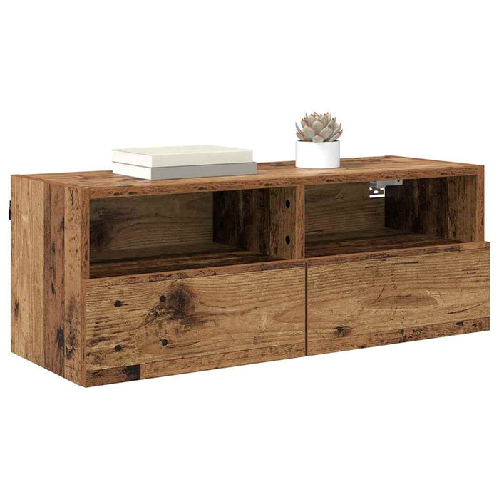 Mobile TV da parete-Mobile TV a Muro-Credenza TV Legno vecchio 80 x 30 x 30 cm