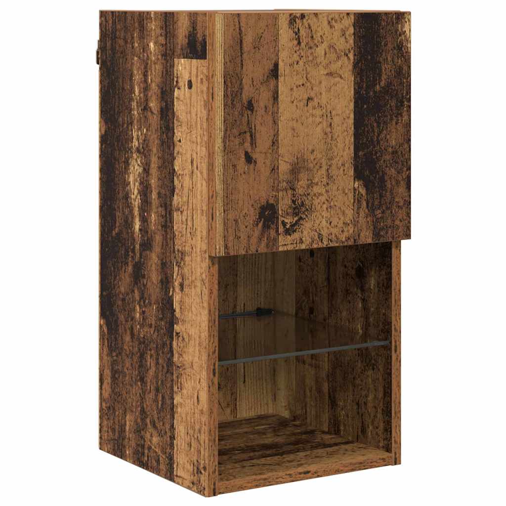 Mobiletti TV a parete 2 pcs Legno vecchio 30,5 x 30 x 60 cm 882943