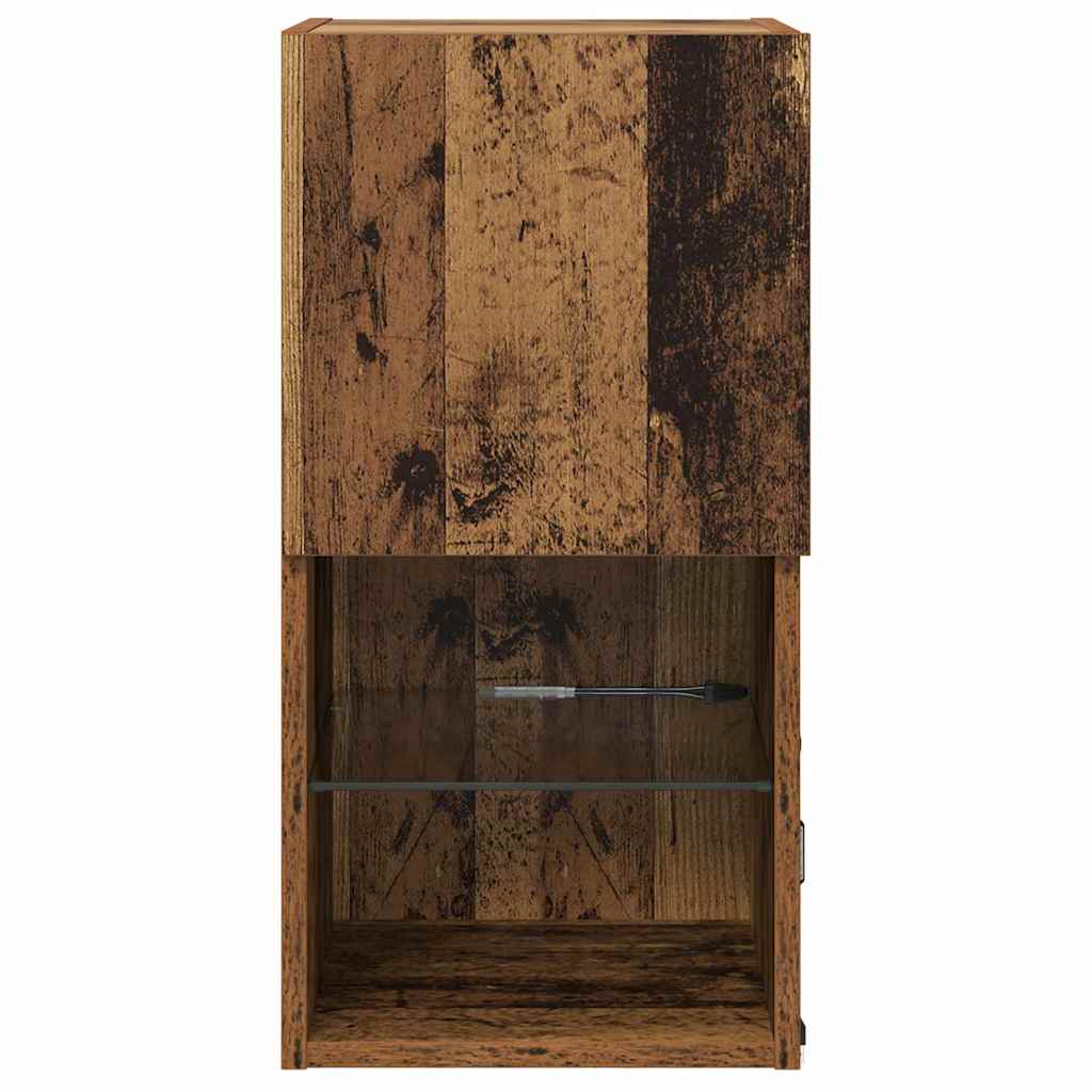 Mobiletti TV a parete 2 pcs Legno vecchio 30,5 x 30 x 60 cm 882943