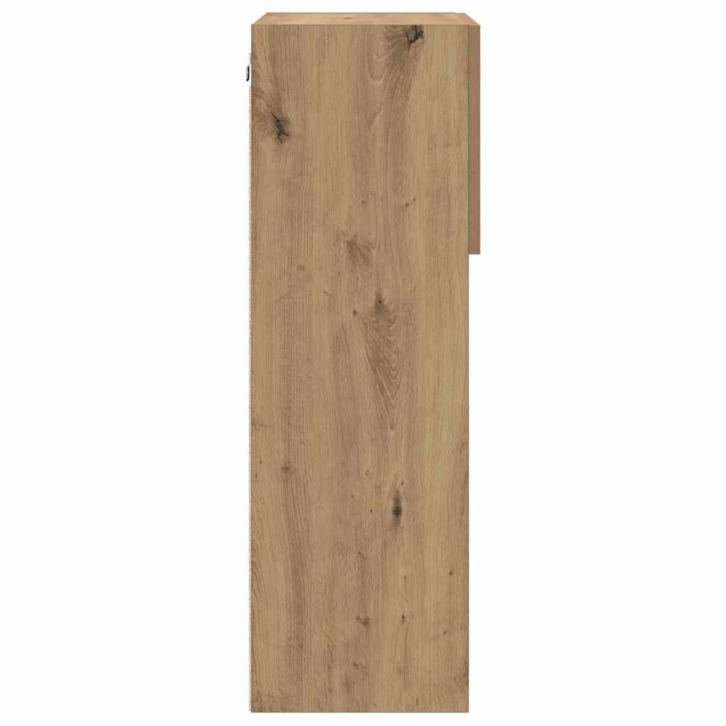 Mobiletti TV a parete 2 pcs Rovere artigianale 882957