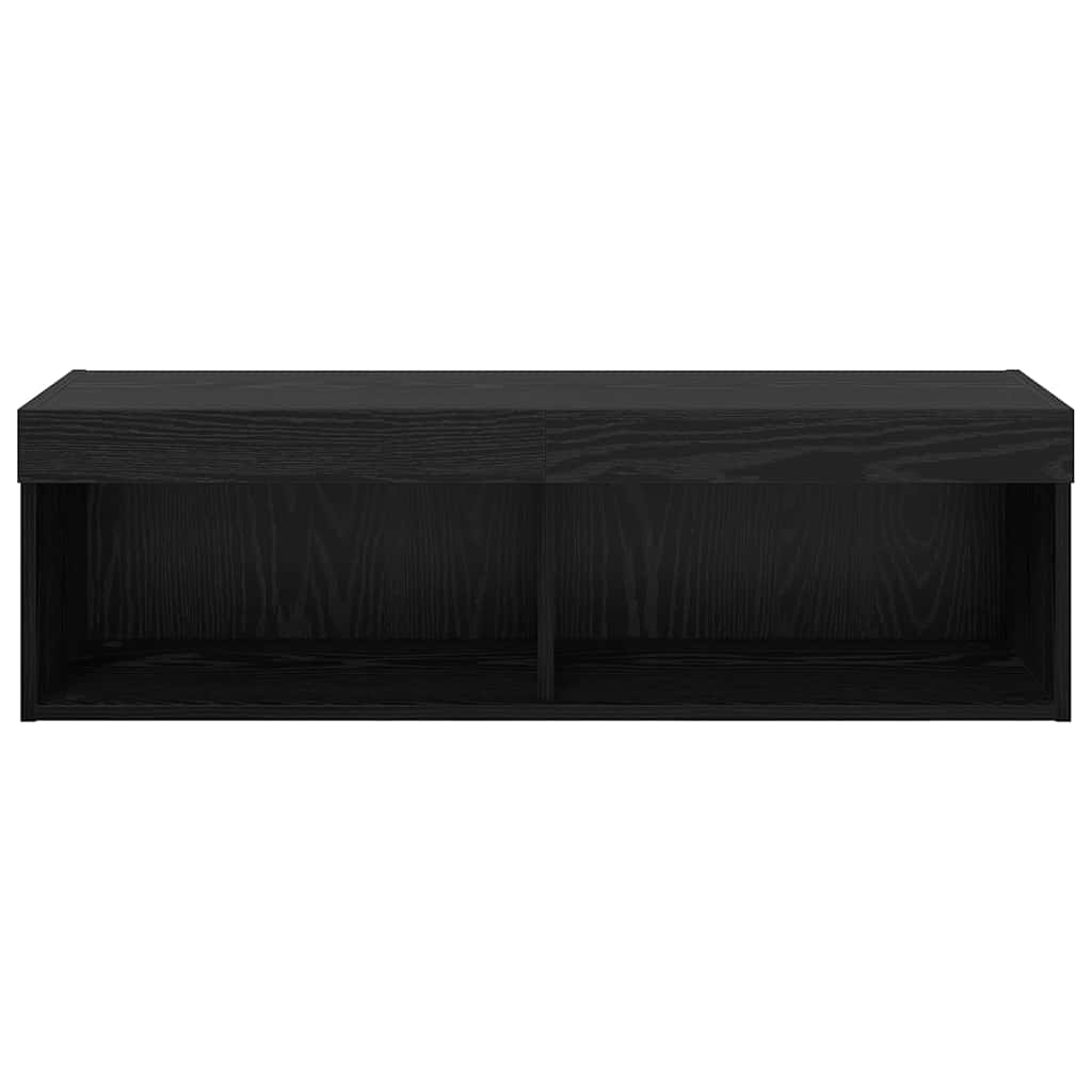 Mobile TV da parete Panama Rovere Nero 100 x 30 x 30 cm 882969