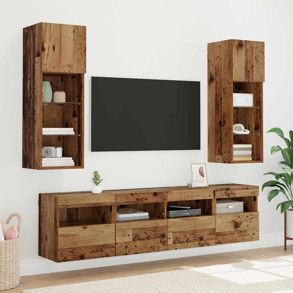 Mobile TV da parete-Mobile TV a Muro-Credenza TV Legno vecchio 40 x 30 x 40 cm