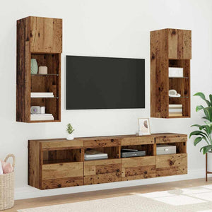 Mobile TV da parete-Mobile TV a Muro-Credenza TV Legno vecchio 40 x 30 x 40 cm