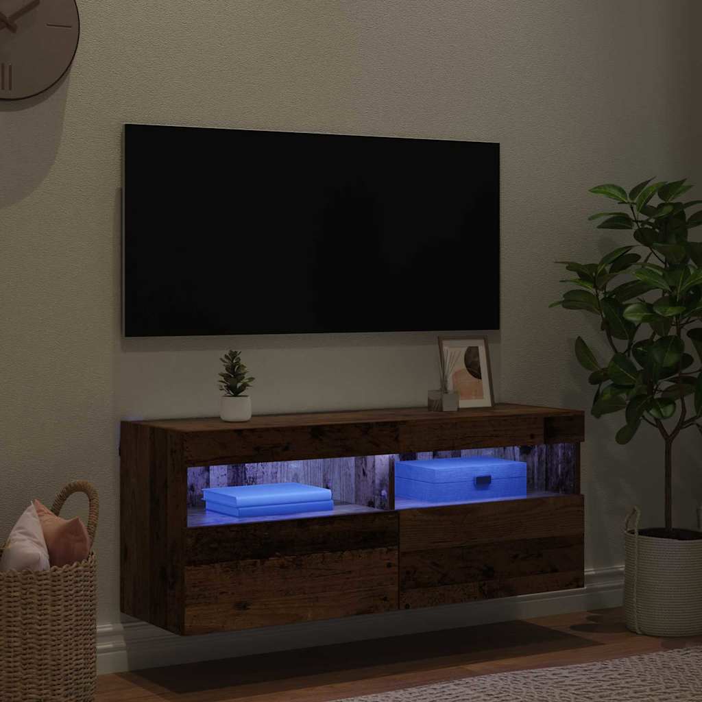 Mobile TV da parete-Mobile TV a Muro-Credenza TV Legno vecchio 100 x 30 x 40 cm