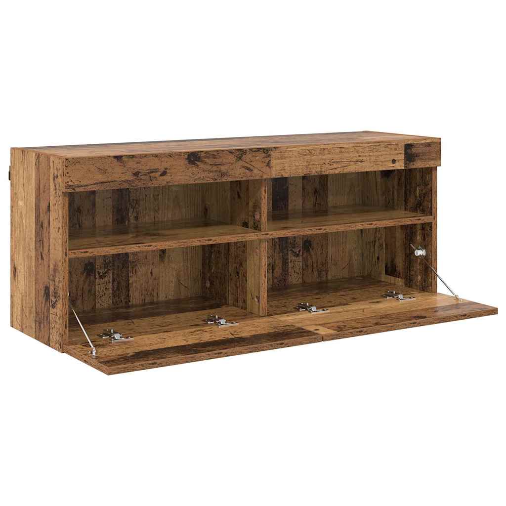 Mobile TV da parete-Mobile TV a Muro-Credenza TV Legno vecchio 100 x 30 x 40 cm
