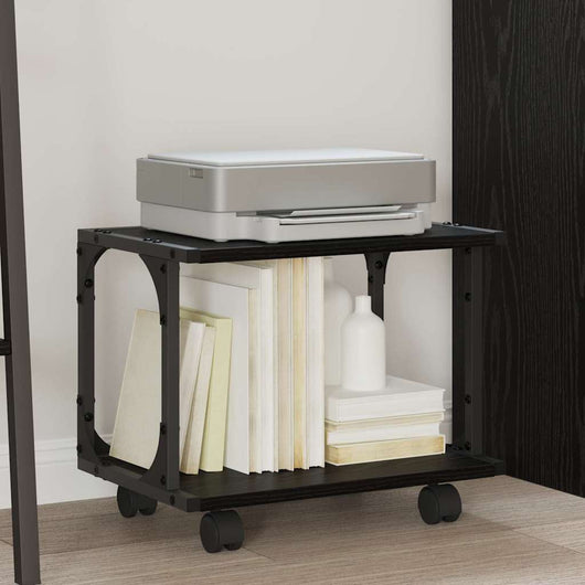 Supporto per Stampante Rovere Nero 41 x 28 x 33.5 cm 882991