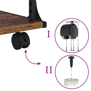 Supporto per Stampante Legno vecchio 43 x 48 x 64 cm 882992