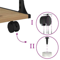 Supporto per Stampante Rovere artigianale 43 x 48 x 64 cm 882993