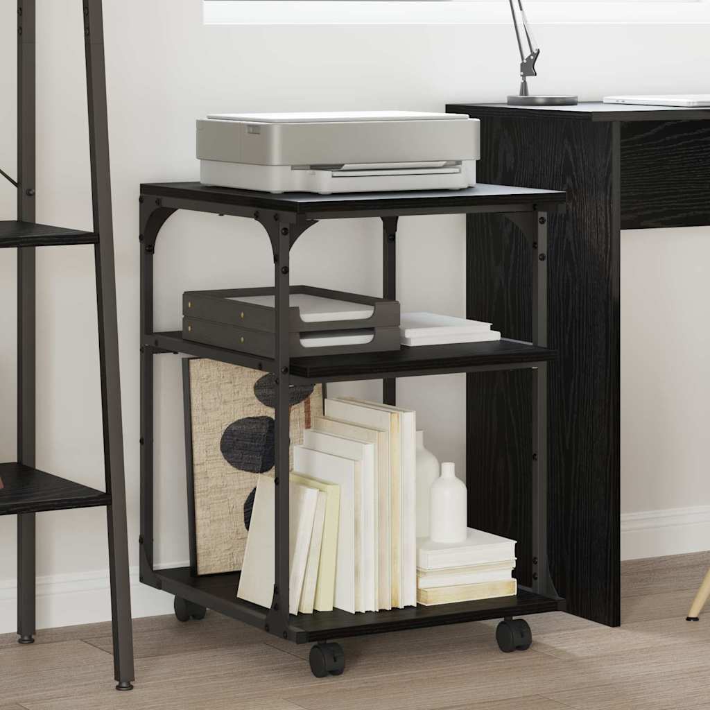 Supporto per Stampante Rovere Nero 43 x 48 x 64 cm 882994