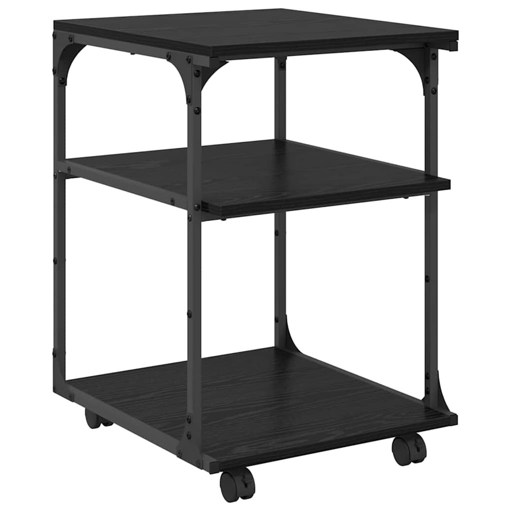 Supporto per Stampante Rovere Nero 43 x 48 x 64 cm 882994