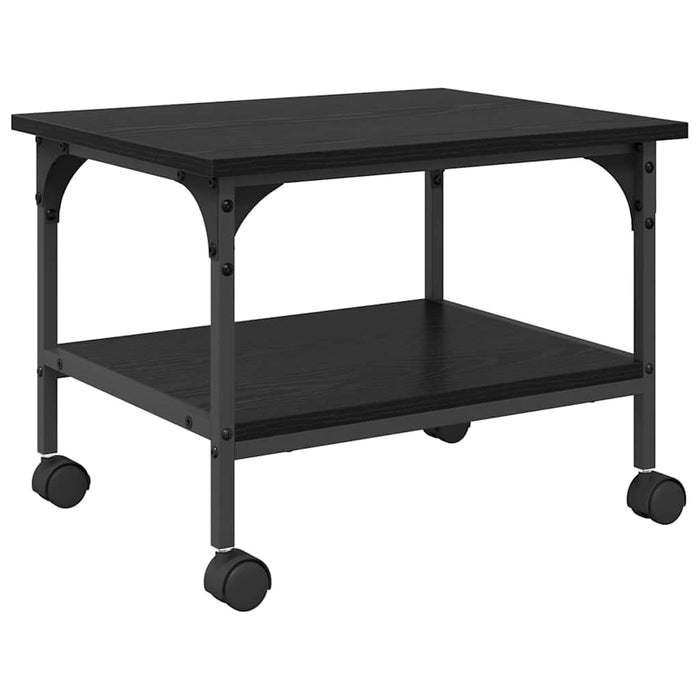 Supporto per Stampante Rovere Nero 50 x 40 x 38 cm 882997