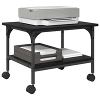 Supporto per Stampante Rovere Nero 50 x 40 x 38 cm 882997