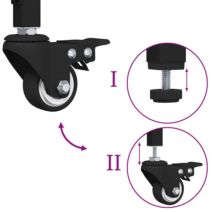 Carrello da Cucina Rovere artigianale 60 x 41 x 76 cm 883009