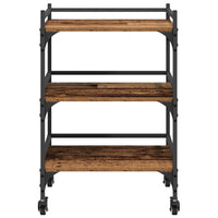 Carrello da Cucina-Scaffale per Cucina Legno vecchio 50 x 35 x 75.5 cm