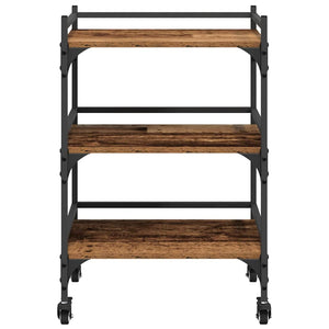 Carrello da Cucina-Scaffale per Cucina Legno vecchio 50 x 35 x 75.5 cm