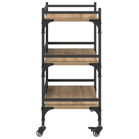 Carrello da Cucina-Scaffale per Cucina Rovere artigianale 50 x 35 x 75.5 cm