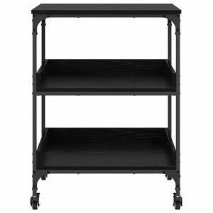 Carrello da Cucina Rovere Nero 60 x 41 x 80.5 cm 883031