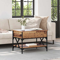 Tavolino da salotto Legno vecchio 70x50x50cm Legno multistrato 883038