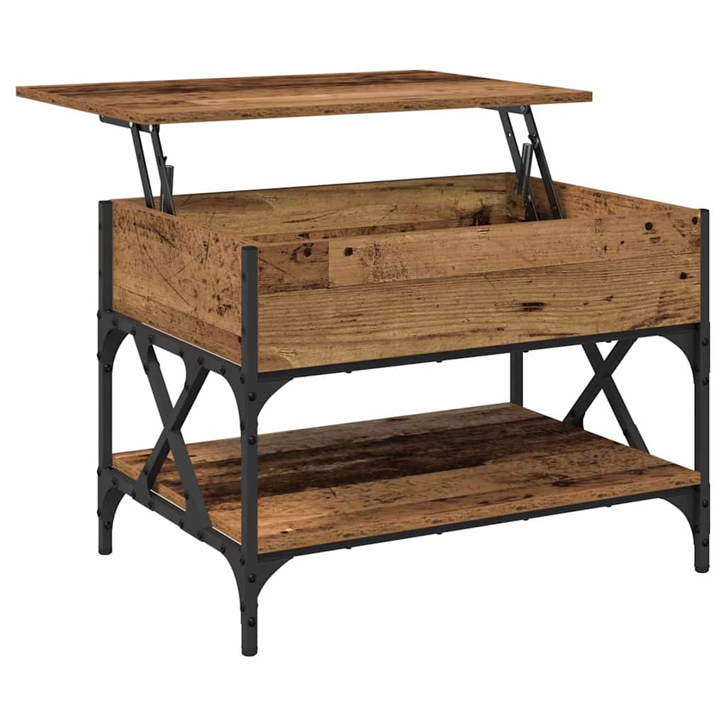 Tavolino da salotto Legno vecchio 70x50x50cm Legno multistrato 883038