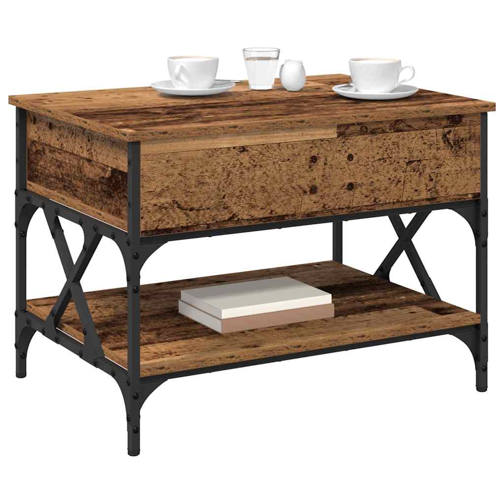 Tavolino da salotto Legno vecchio 70x50x50cm Legno multistrato 883038