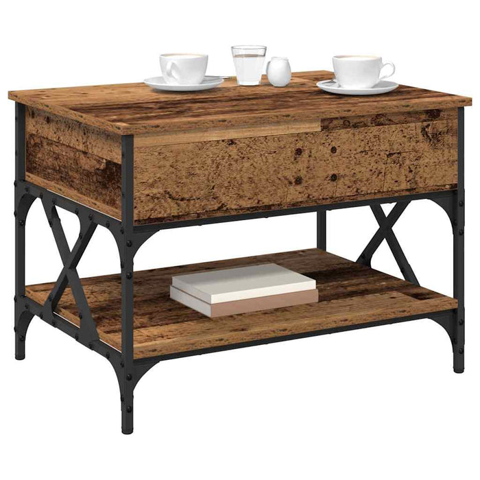 Tavolino da salotto Legno vecchio 70x50x50cm Legno multistrato 883038