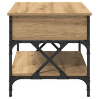 Tavolino da Salotto-Tavolino da soggiorno-Tavolo Rovere artigianale 70x50x50cm