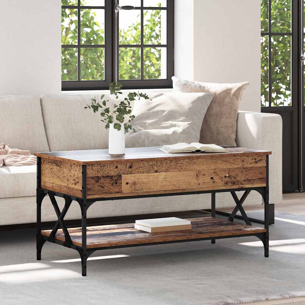 Tavolino da salotto Legno vecchio 100 x 50 x 50 cm 883041