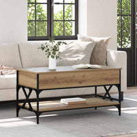 Tavolino da salotto Rovere artigianale 100 x 50 x 50 cm 883042