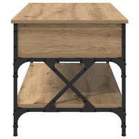 Tavolino da Salotto-Tavolino da soggiorno-Tavolo Rovere artigianale 100 x 50 x 50 cm