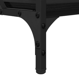 Tavolino da Salotto-Tavolino da soggiorno-Tavolo Rovere Nero 100 x 50 x 50 cm