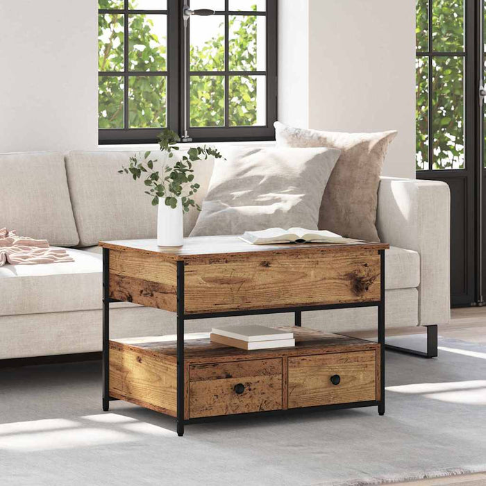 Tavolino da caffè Legno vecchio 70x50x50cm Legno ingegnerizzato 883048