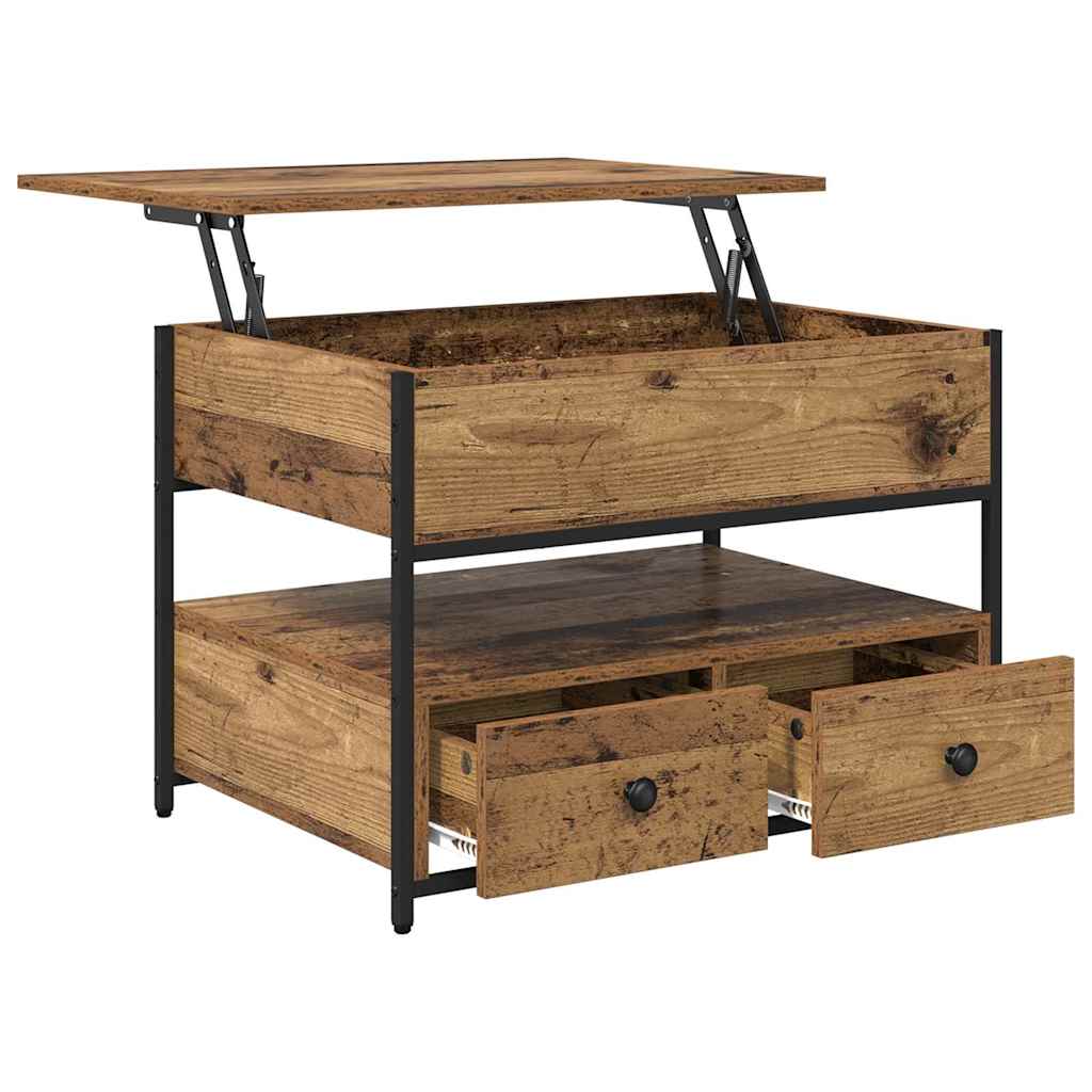 Tavolino da caffè Legno vecchio 70x50x50cm Legno ingegnerizzato 883048