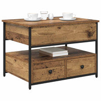 Tavolino da caffè Legno vecchio 70x50x50cm Legno ingegnerizzato 883048