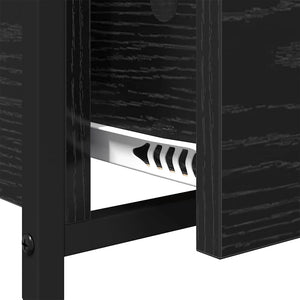 Tavolino da caffè Rovere nero 70x50x50cm Legno ingegnerizzato 883050