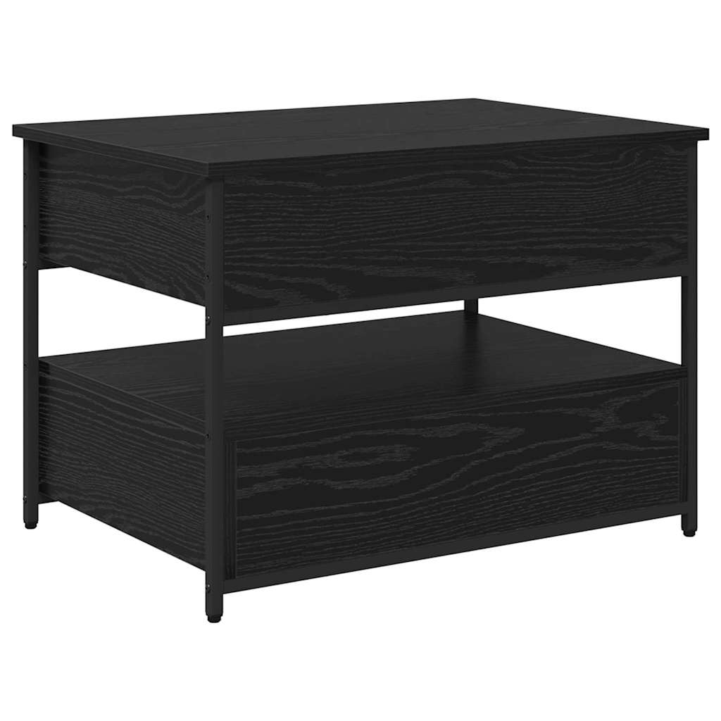 Tavolino da caffè Rovere nero 70x50x50cm Legno ingegnerizzato 883050