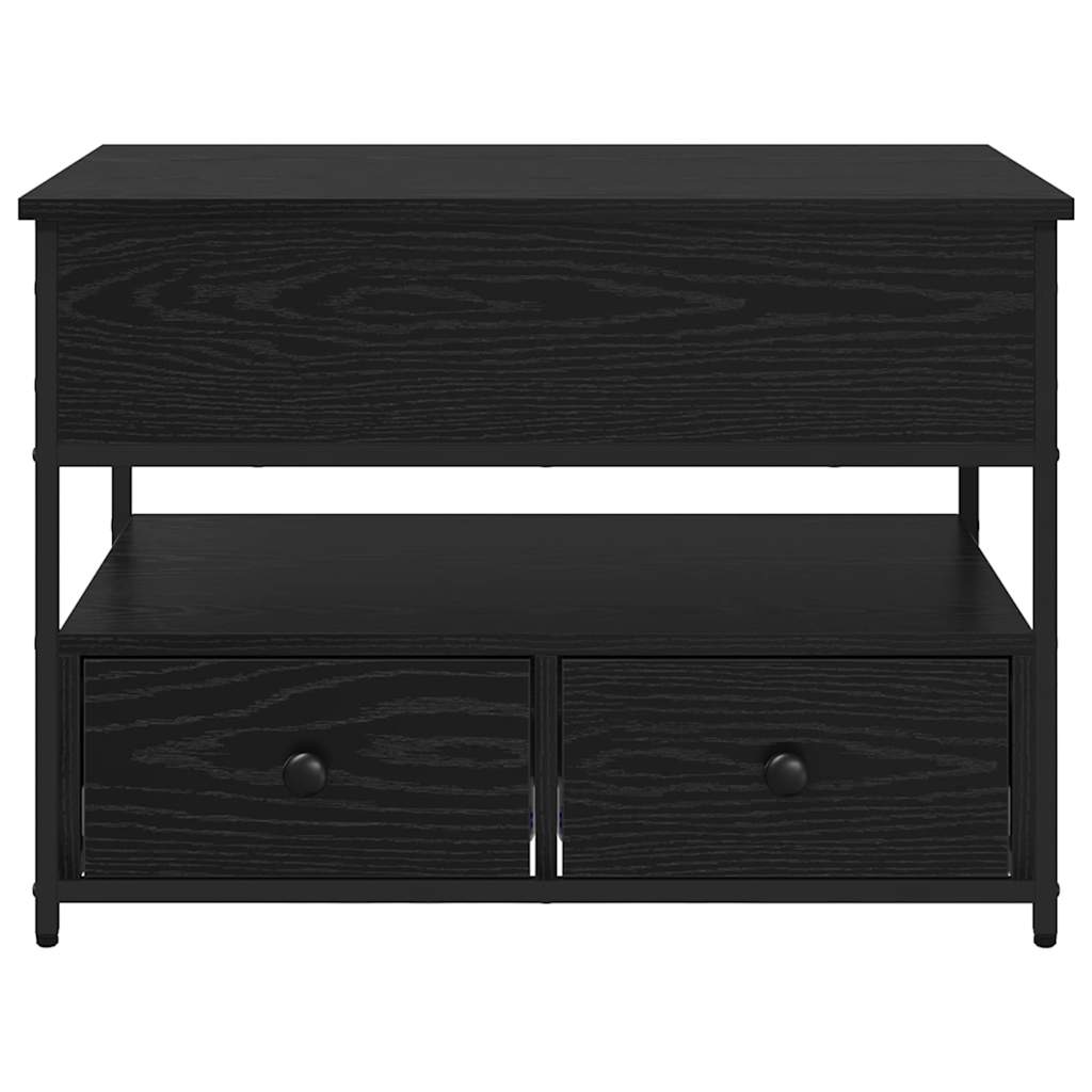 Tavolino da caffè Rovere nero 70x50x50cm Legno ingegnerizzato 883050