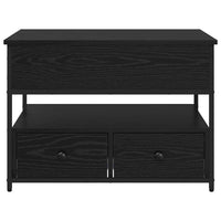 Tavolino da caffè Rovere nero 70x50x50cm Legno ingegnerizzato 883050