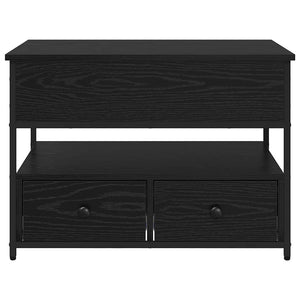 Tavolino da caffè Rovere nero 70x50x50cm Legno ingegnerizzato 883050